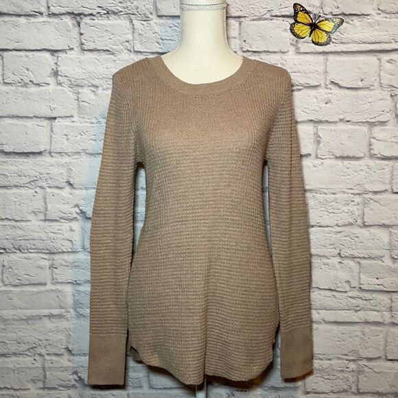 Kismet Long Sleeve Waffle Sweater Size Extra Small - Picture 2 of 9
